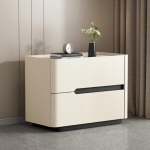 Light-luxury Modern Minimalist Quartzite Bedside Table