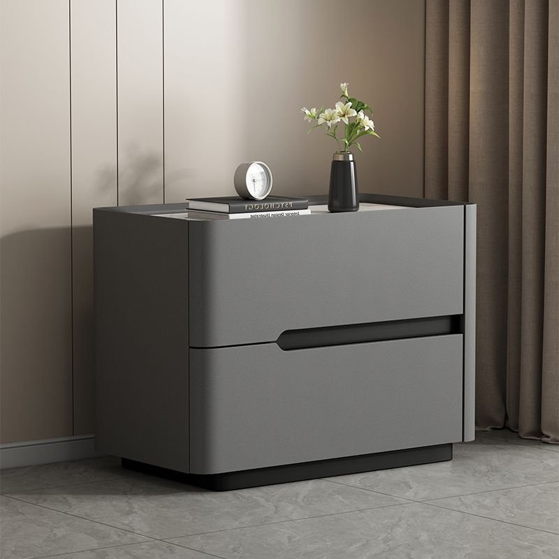 Light-luxury Modern Minimalist Quartzite Bedside Table - Image 10