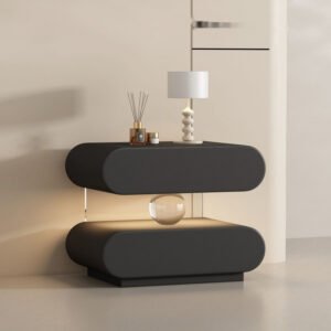 Alternative view of Solid Wood Bedside Table No Assembly Required