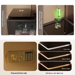 Alternative view of Smart Bedside Table Light Luxury Modern Bedside Table