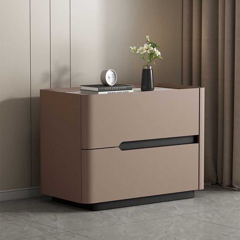 Light-luxury Modern Minimalist Quartzite Bedside Table - Image 8