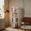 360-degree Rotating Bookshelf Transparent Bookcase Children's Picture Book Storage Rack