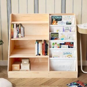 Alternative view of Wooden Childrens Picture Book Storage Rack For Home Use