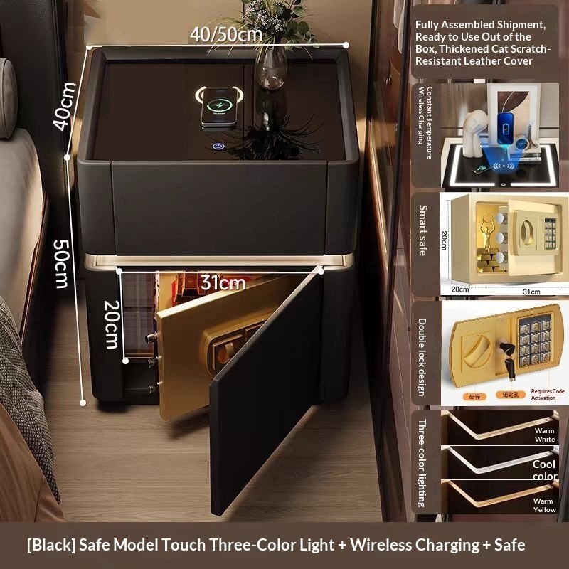 Smart Bedside Table Light Luxury Modern Bedside Table - Image 6