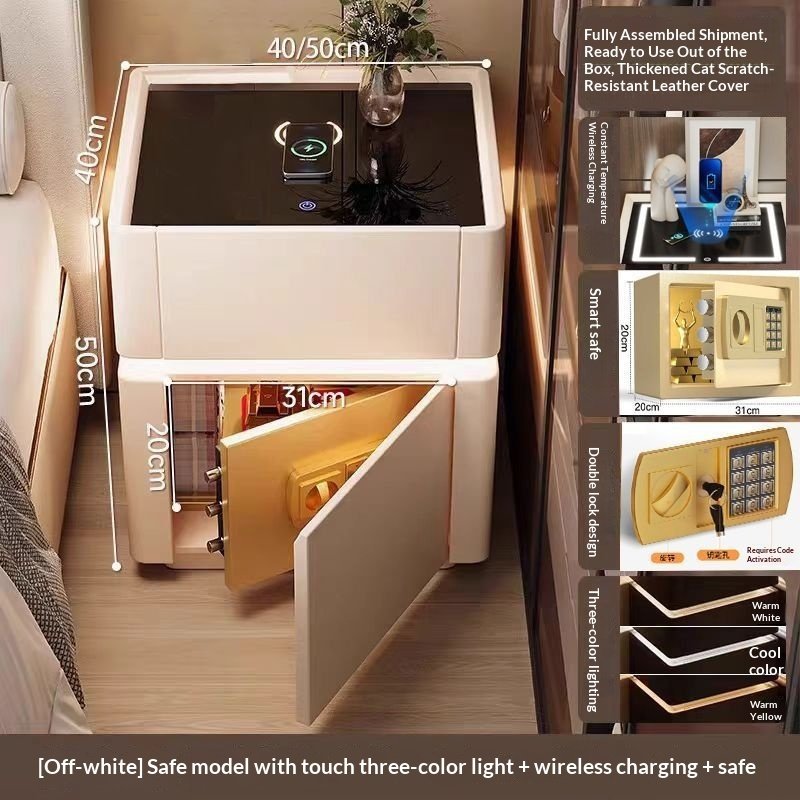 Smart Bedside Table Light Luxury Modern Bedside Table - Image 8