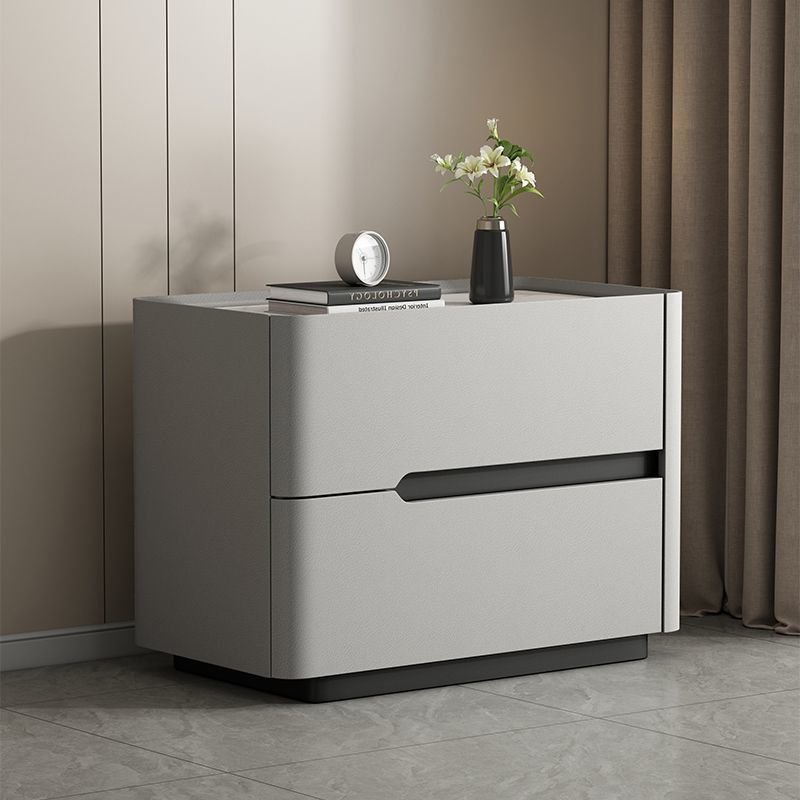 Light-luxury Modern Minimalist Quartzite Bedside Table - Image 9