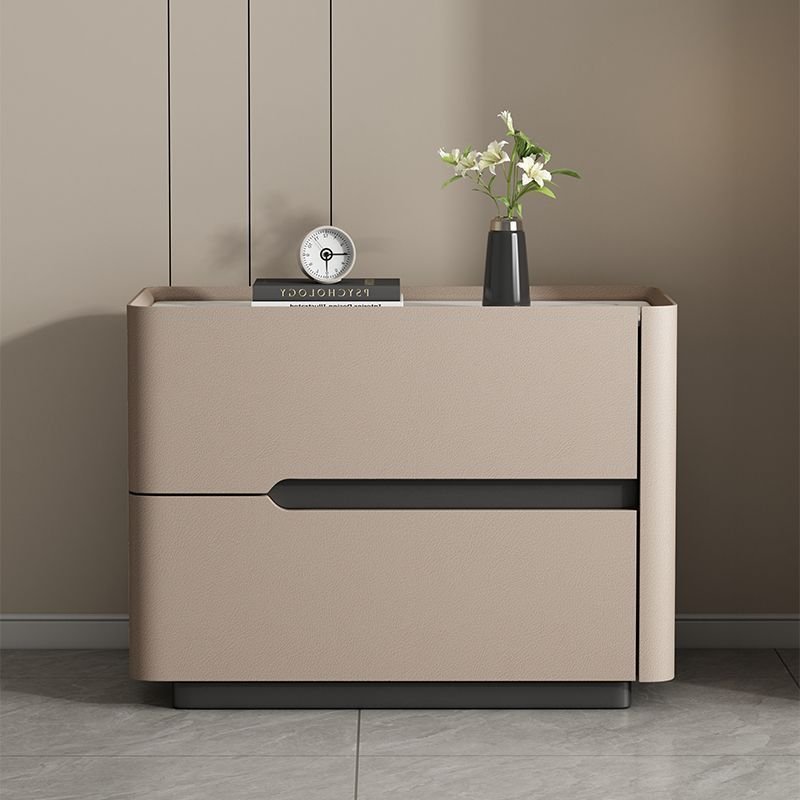 Light-luxury Modern Minimalist Quartzite Bedside Table - Image 2